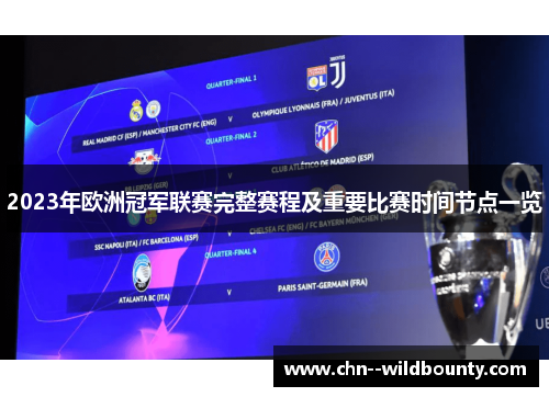 2023年欧洲冠军联赛完整赛程及重要比赛时间节点一览 2023年欧洲冠军联赛完整赛程及重要比赛时间节点一览